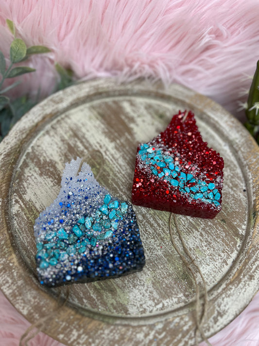 Geode Cow Tag