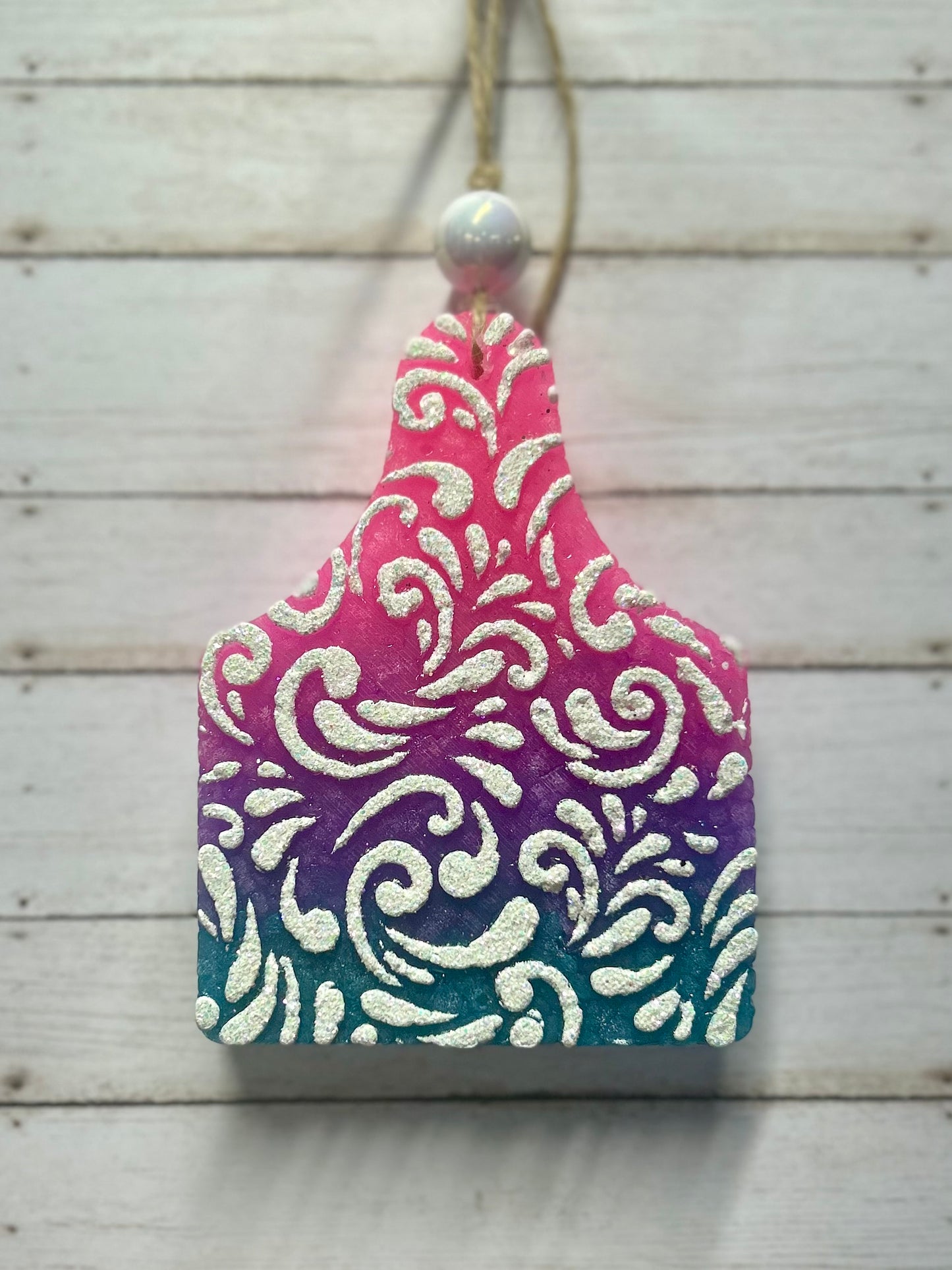 Swirl Print Cowtag