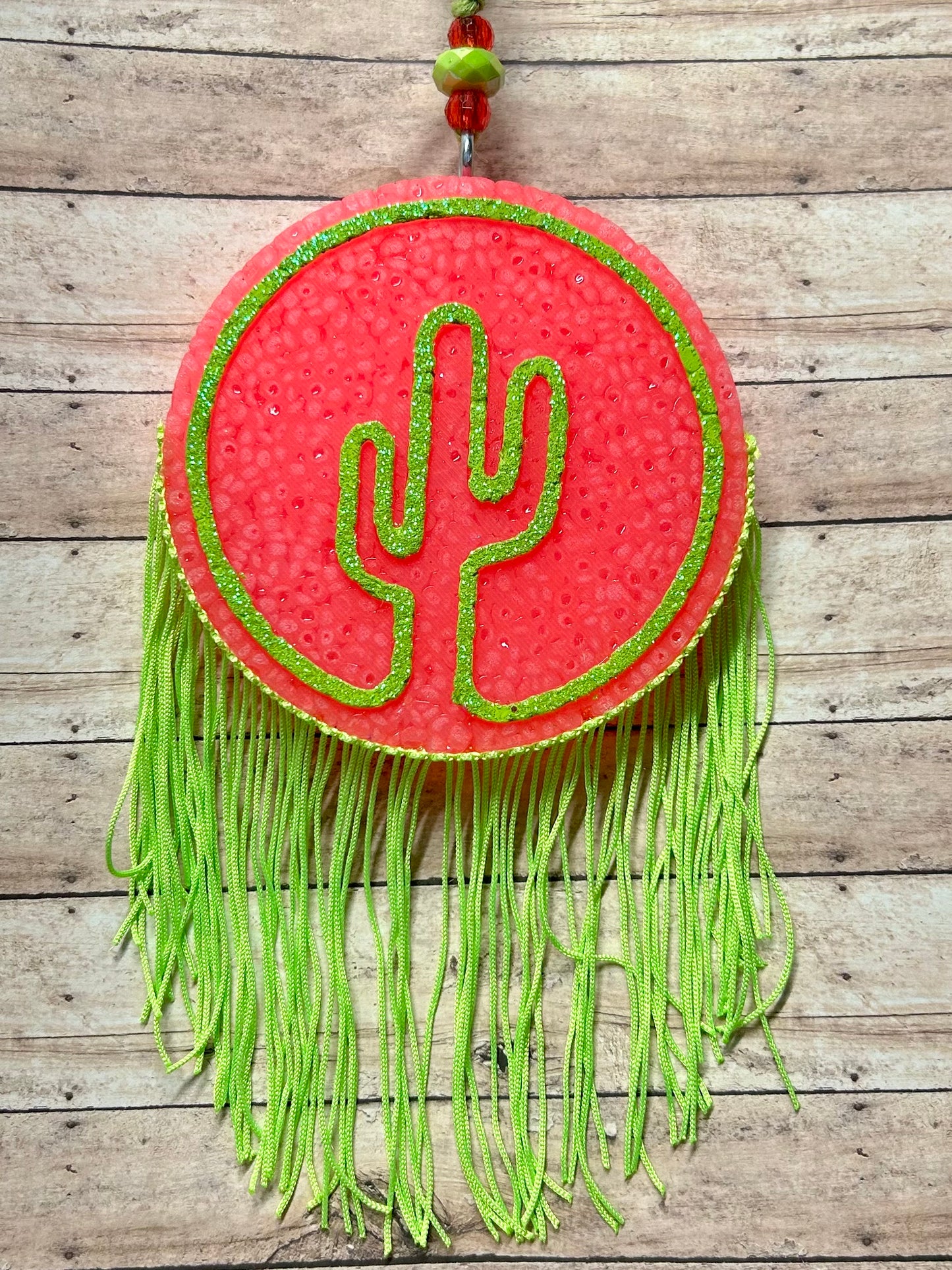 Neon Cactus w/ Fringe