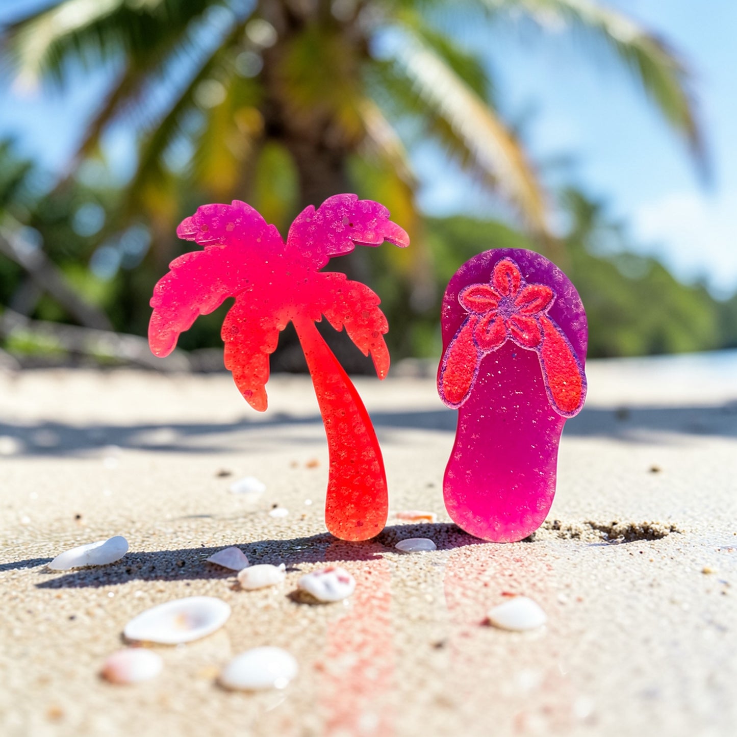 NEW! Flip-flop/Palm tree Vent Clips