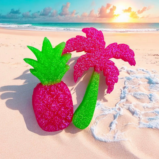 NEW! Palm Tree & Pineapple Vent Clip Set