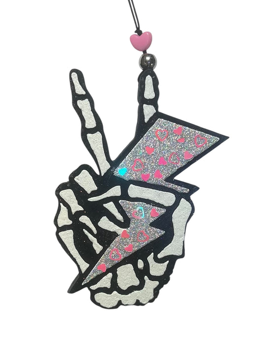 NEW! Skeleton Hands w/ Lightning Bolt