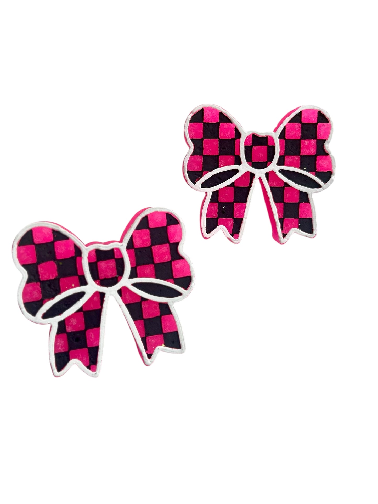 Checkered Bow 🎀 Vent Clips