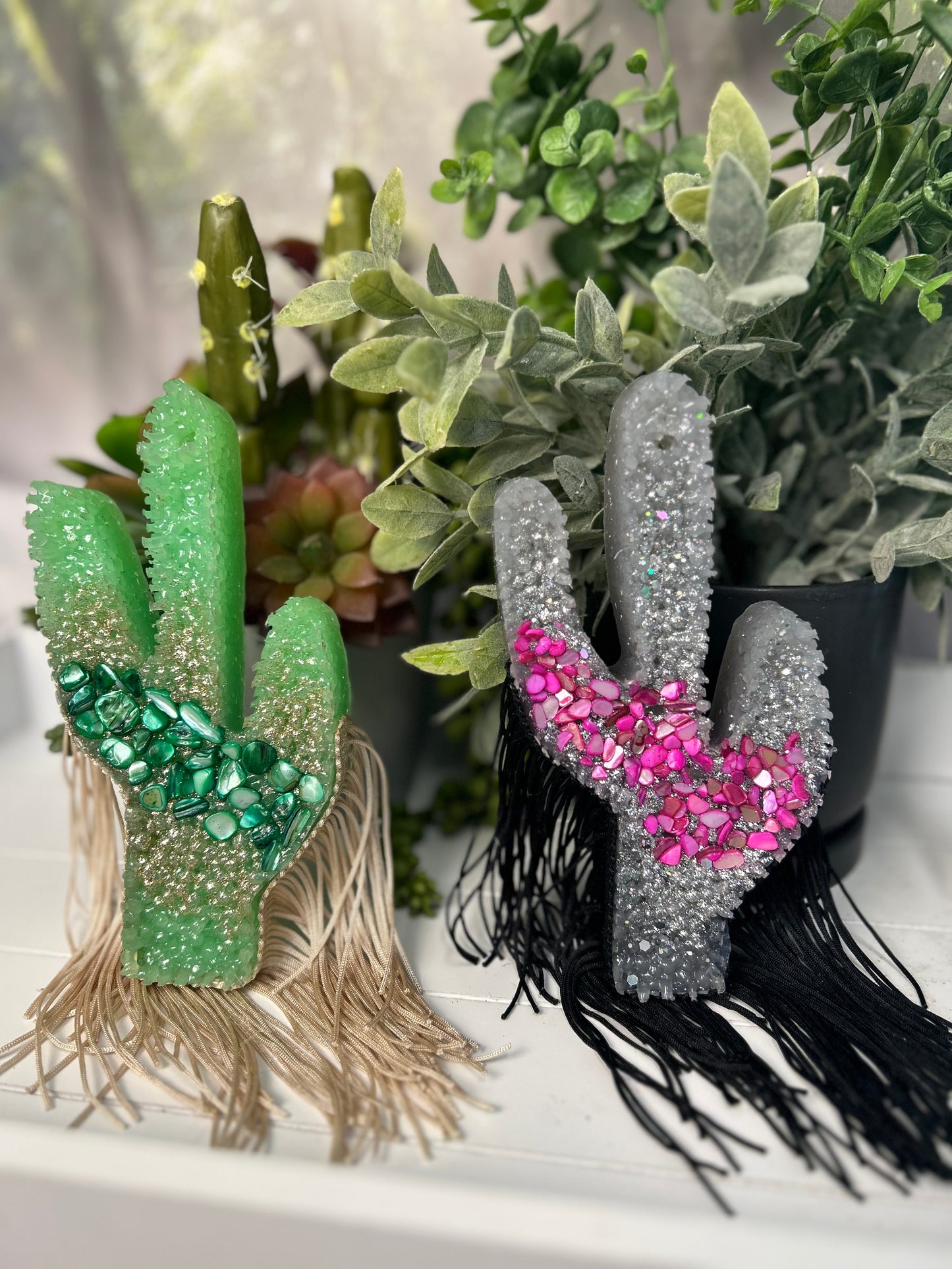 Geode Cactus w/ Fringe